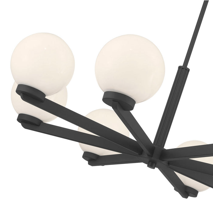 Millennium - 97108-MB - Eight Light Chandelier - Ardeva - Matte Black