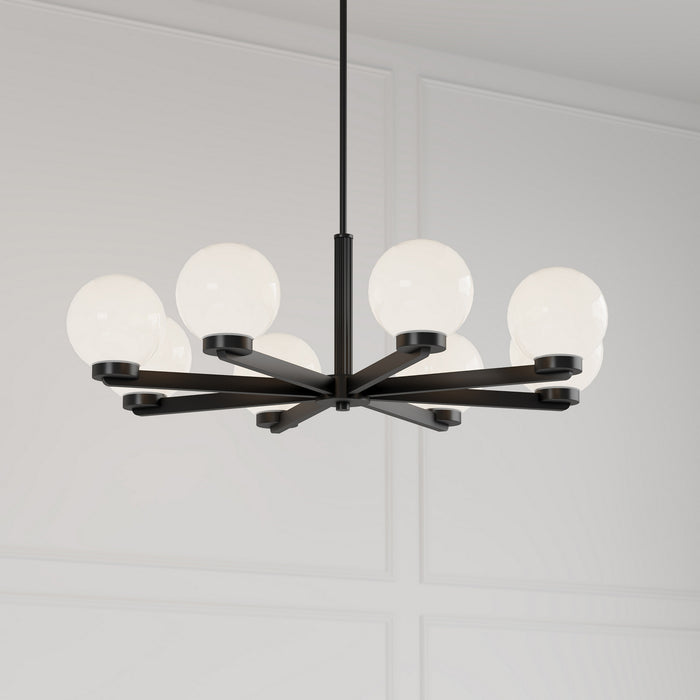 Millennium - 97108-MB - Eight Light Chandelier - Ardeva - Matte Black