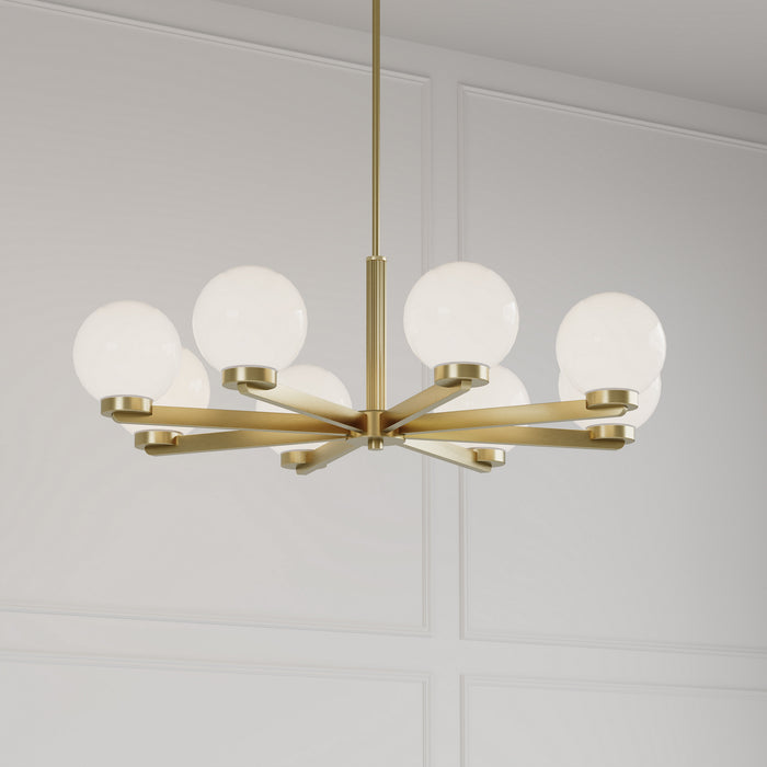 Millennium - 97108-VB - Eight Light Chandelier - Ardeva - Vintage Brass
