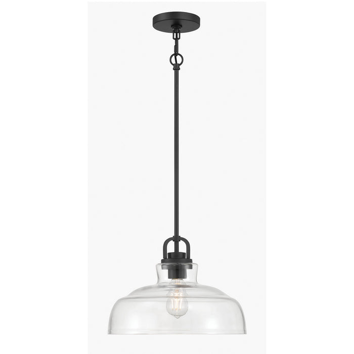 Millennium - 98101-MB - One Light Pendant - Clarien - Matte Black