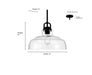 Millennium - 98101-MB - One Light Pendant - Clarien - Matte Black