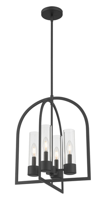 Millennium - 9904-MB - Four Light Pendant - Evandrel - Matte Black