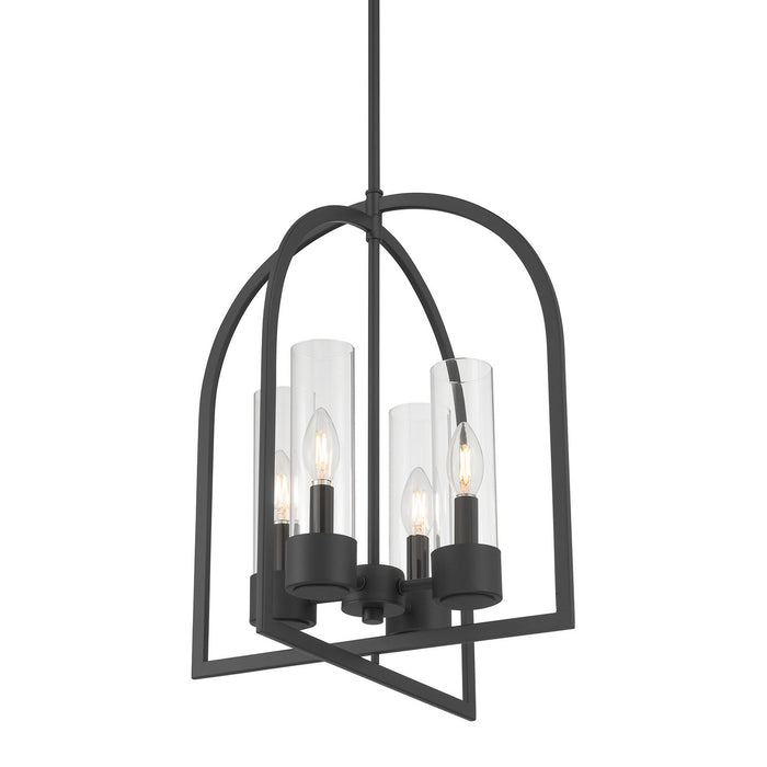 Millennium - 9904-MB - Four Light Pendant - Evandrel - Matte Black