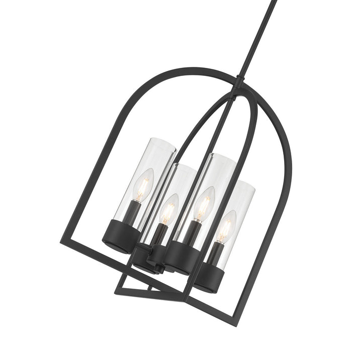 Millennium - 9904-MB - Four Light Pendant - Evandrel - Matte Black