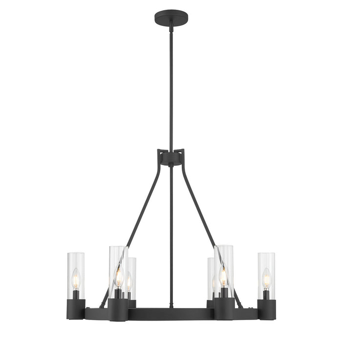 Millennium - 9906-MB - Six Light Chandelier - Evandrel - Matte Black