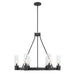 Millennium - 9906-MB - Six Light Chandelier - Evandrel - Matte Black
