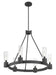Millennium - 9906-MB - Six Light Chandelier - Evandrel - Matte Black
