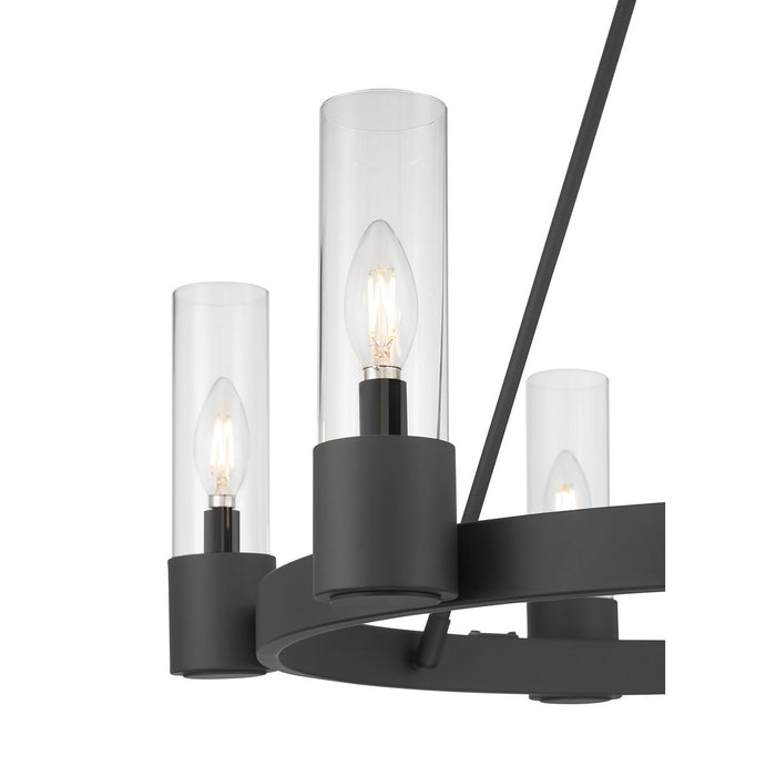 Millennium - 9906-MB - Six Light Chandelier - Evandrel - Matte Black