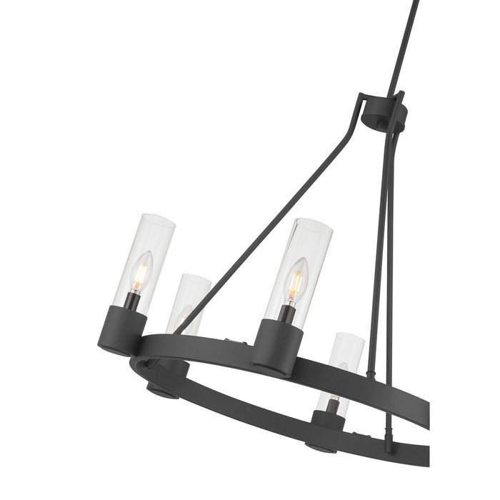 Millennium - 9906-MB - Six Light Chandelier - Evandrel - Matte Black