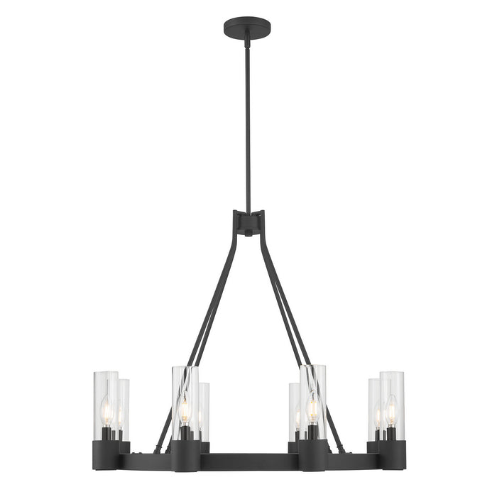 Millennium - 9908-MB - Eight Light Chandelier - Evandrel - Matte Black
