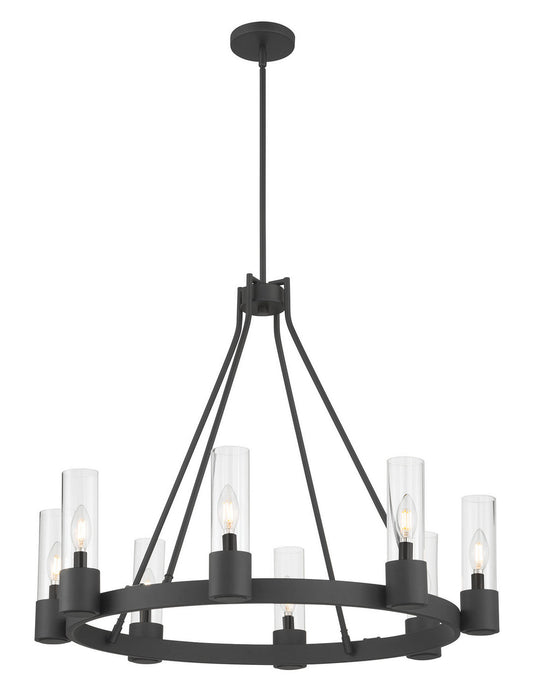 Millennium - 9908-MB - Eight Light Chandelier - Evandrel - Matte Black