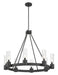 Millennium - 9908-MB - Eight Light Chandelier - Evandrel - Matte Black