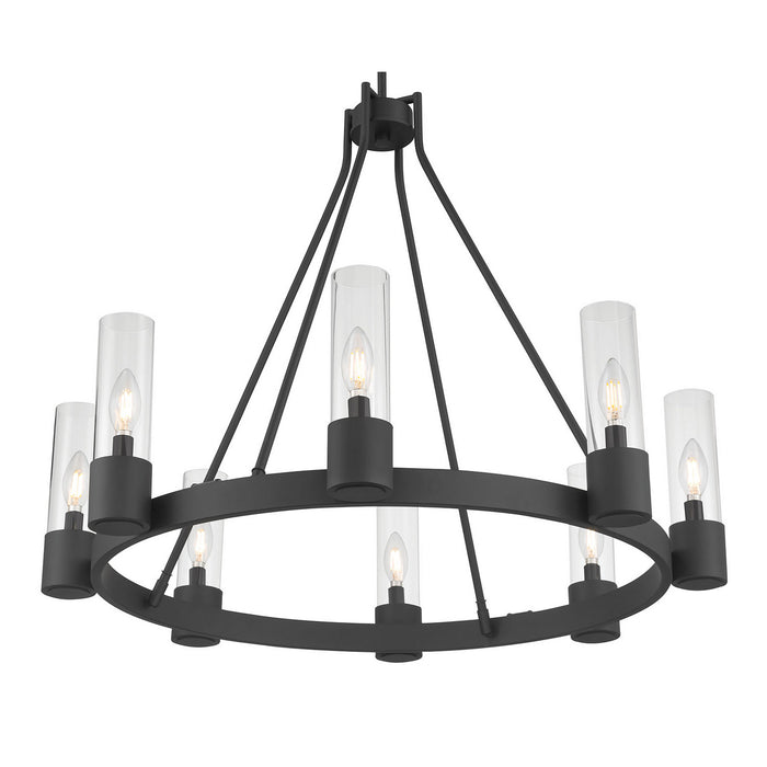 Millennium - 9908-MB - Eight Light Chandelier - Evandrel - Matte Black