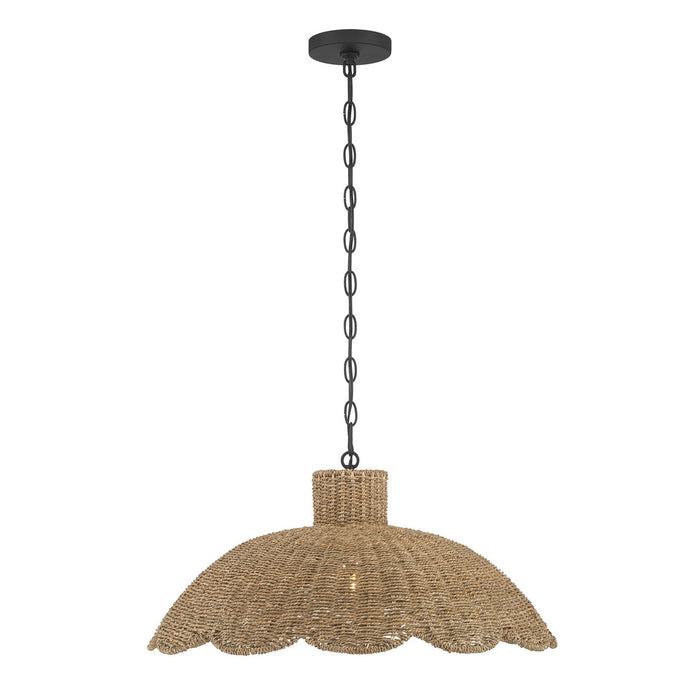 Millennium - 99201-MB - One Light Pendant - Malura - Matte Black