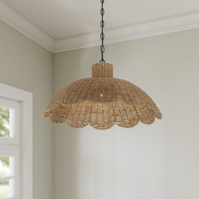 Millennium - 99201-MB - One Light Pendant - Malura - Matte Black