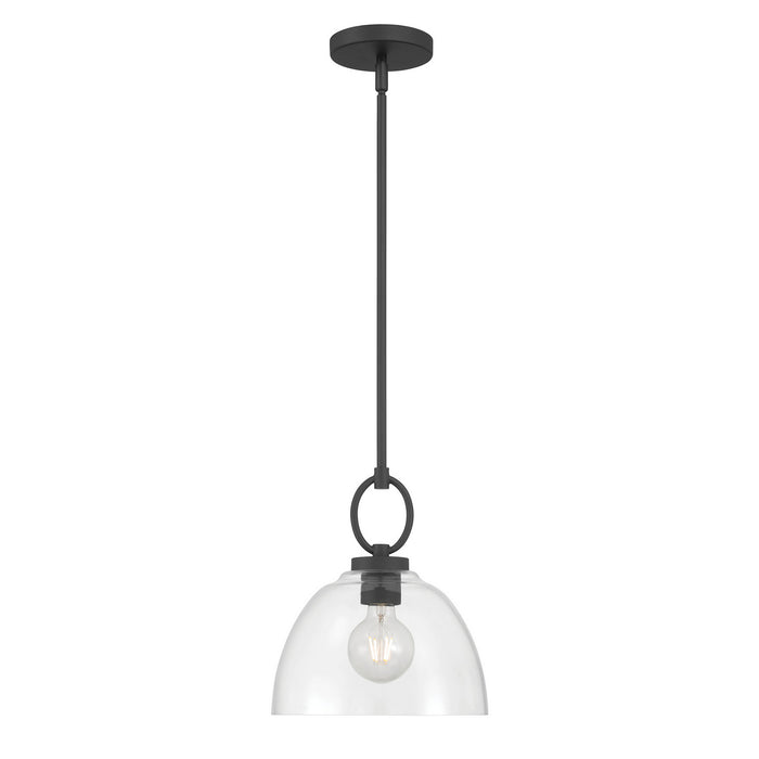 Millennium - 9951-MB - One Light Pendant - Velto - Matte Black