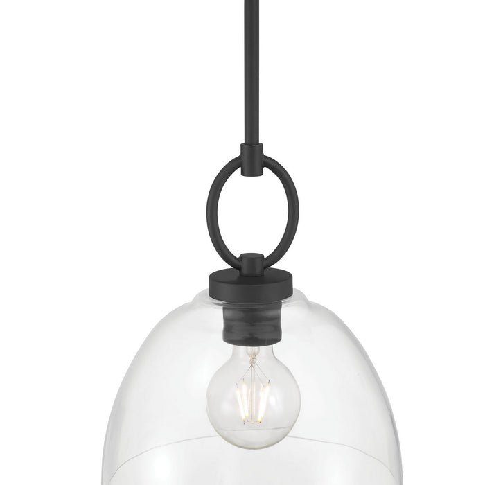 Millennium - 9951-MB - One Light Pendant - Velto - Matte Black