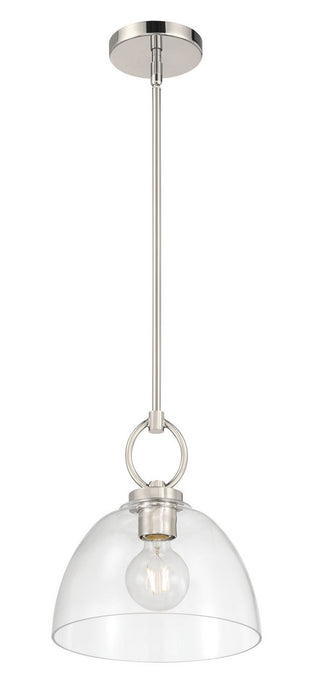 Millennium - 9951-PN - One Light Pendant - Velto - Polished Nickel