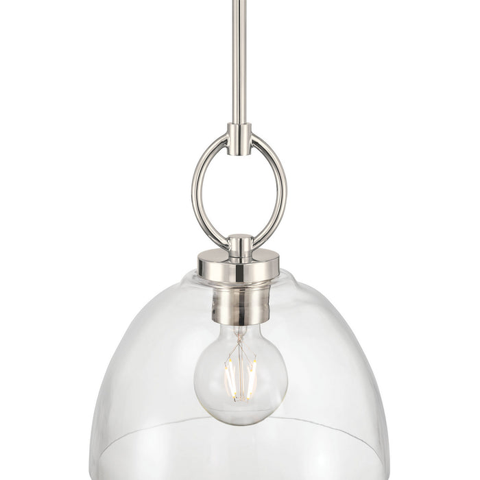 Millennium - 9951-PN - One Light Pendant - Velto - Polished Nickel