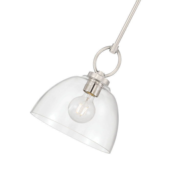 Millennium - 9951-PN - One Light Pendant - Velto - Polished Nickel