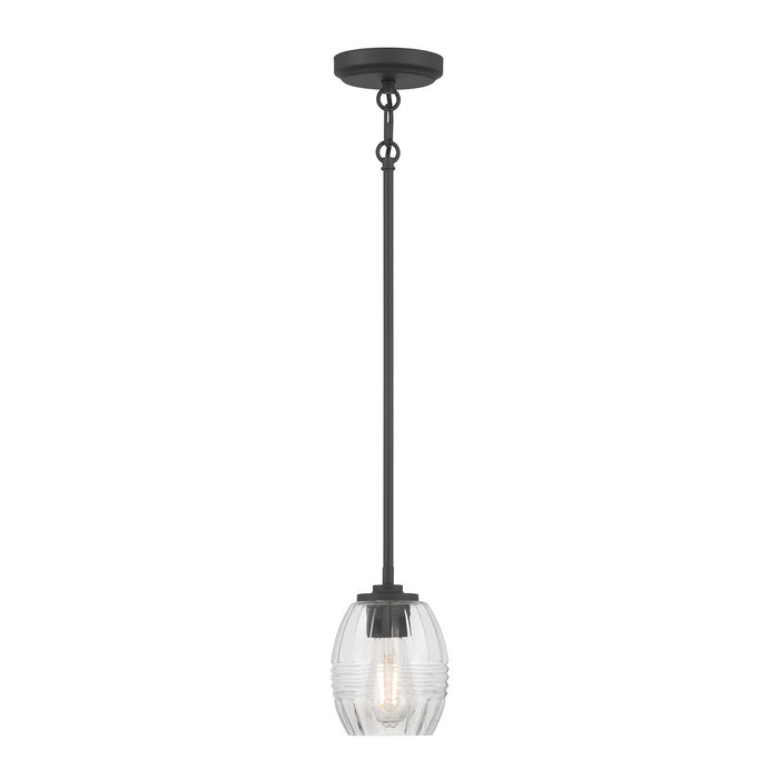 Millennium - 9981-MB - One Light Mini Pendant - Miravelle - Matte Black