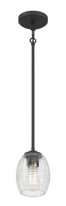 Millennium - 9981-MB - One Light Mini Pendant - Miravelle - Matte Black