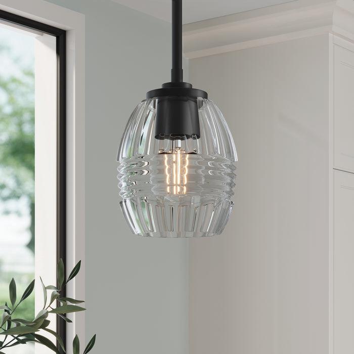 Millennium - 9981-MB - One Light Mini Pendant - Miravelle - Matte Black