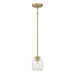 Millennium - 9981-VB - One Light Mini Pendant - Miravelle - Vintage Brass