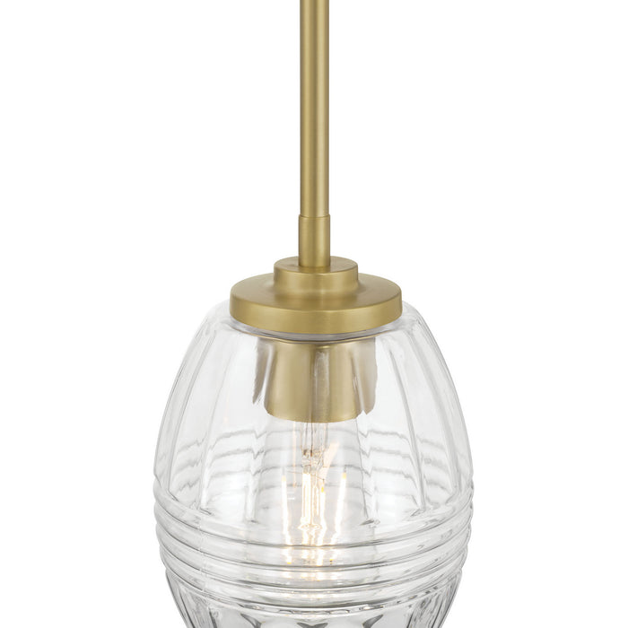 Millennium - 9981-VB - One Light Mini Pendant - Miravelle - Vintage Brass