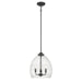 Millennium - 9983-MB - Three Light Pendant - Miravelle - Matte Black