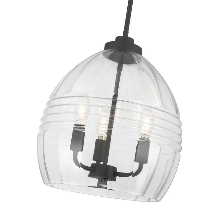 Millennium - 9983-MB - Three Light Pendant - Miravelle - Matte Black
