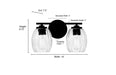 Millennium - 9992-MB - Two Light Vanity - Miravelle - Matte Black