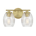 Millennium - 9992-VB - Two Light Vanity - Miravelle - Vintage Brass