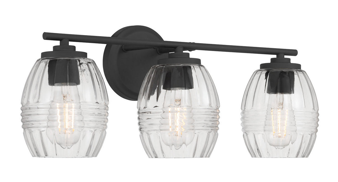 Millennium - 9993-MB - Three Light Vanity - Miravelle - Matte Black