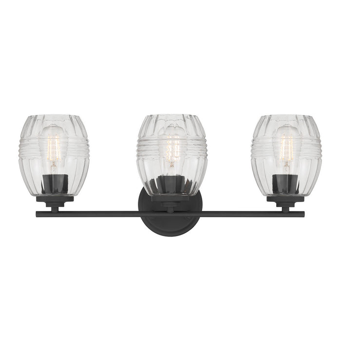 Millennium - 9993-MB - Three Light Vanity - Miravelle - Matte Black