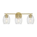 Millennium - 9993-VB - Three Light Vanity - Miravelle - Vintage Brass