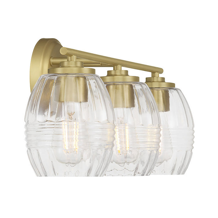 Millennium - 9993-VB - Three Light Vanity - Miravelle - Vintage Brass