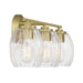 Millennium - 9993-VB - Three Light Vanity - Miravelle - Vintage Brass