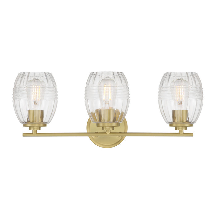 Millennium - 9993-VB - Three Light Vanity - Miravelle - Vintage Brass