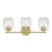 Millennium - 9993-VB - Three Light Vanity - Miravelle - Vintage Brass
