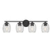 Millennium - 9994-MB - Four Light Vanity - Miravelle - Matte Black