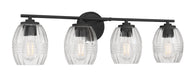Millennium - 9994-MB - Four Light Vanity - Miravelle - Matte Black