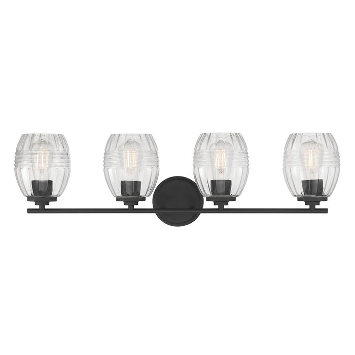 Millennium - 9994-MB - Four Light Vanity - Miravelle - Matte Black