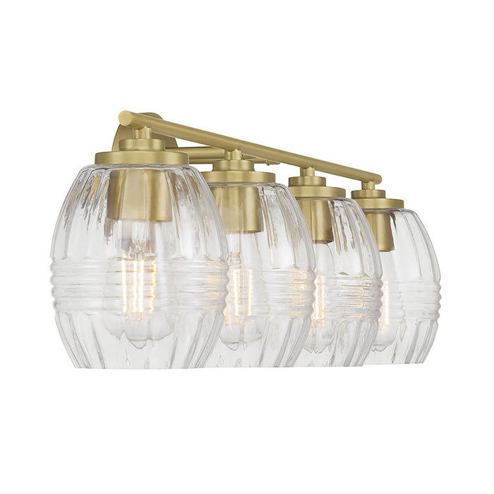 Millennium - 9994-VB - Four Light Vanity - Miravelle - Vintage Brass