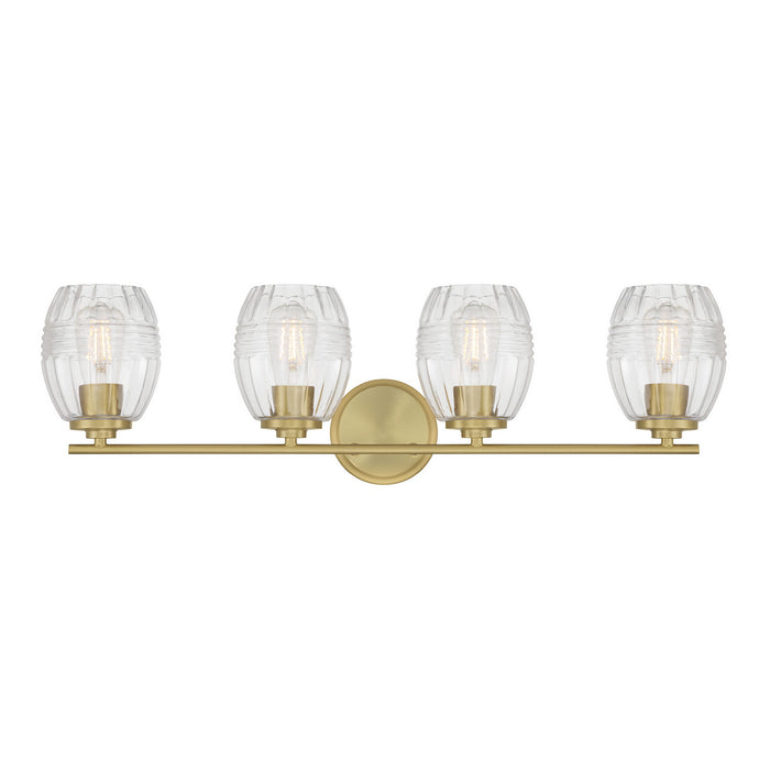 Millennium - 9994-VB - Four Light Vanity - Miravelle - Vintage Brass