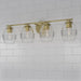 Millennium - 9994-VB - Four Light Vanity - Miravelle - Vintage Brass