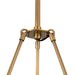 Alora - CH346028VBAR - LED Chandelier - Dahlia - Vintage Brass/Alabaster