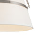 Alora - PD546719BNWL - One Light Pendant - Oliver - Brushed Nickel/White Linen