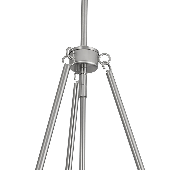 Alora - PD546719BNWL - One Light Pendant - Oliver - Brushed Nickel/White Linen