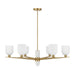 Savoy House - 1-1125-6-322 - Six Light Chandelier - Collier - Warm Brass